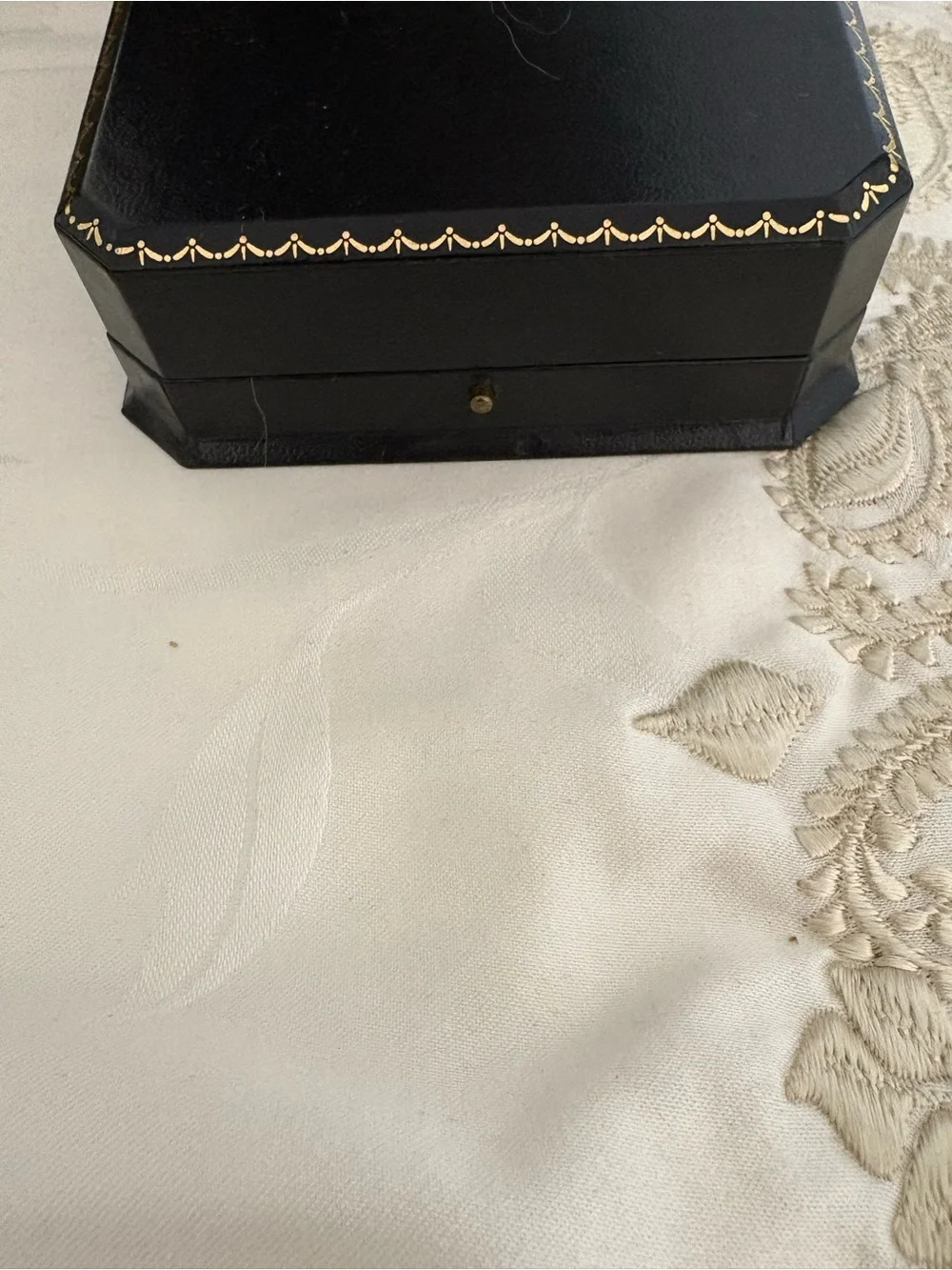 Bailey Banks & Biddle Black Checkered Cufflinks and Stud Set